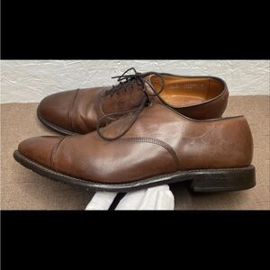 Allen Edmonds Park Avenue Men's Oxford Brown Leather Size 9.5C Made in USA